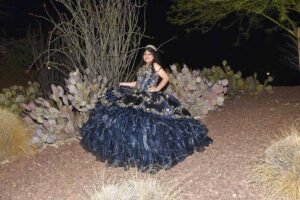Sesión de fotos de noche para Quinceañera en Payson AZ