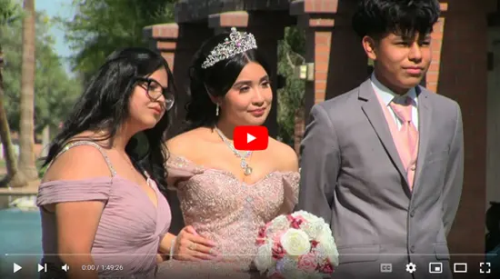Servicio de video para 15 años o Sweet 16